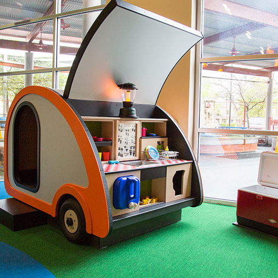 overview of children's camp play area